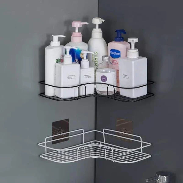 Wall-Mounted Metal Corner Storage Rack