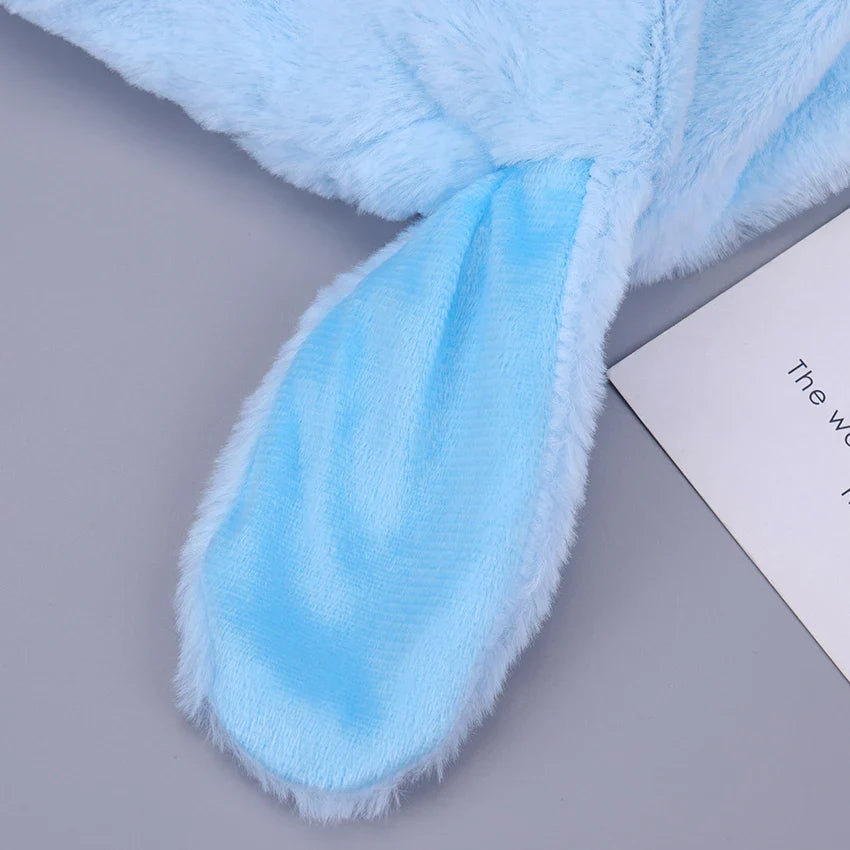 Rabbit Hat Plush Can Moving Bunny Ears Hat - 1PC