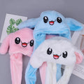 Rabbit Hat Plush Can Moving Bunny Ears Hat - 1PC
