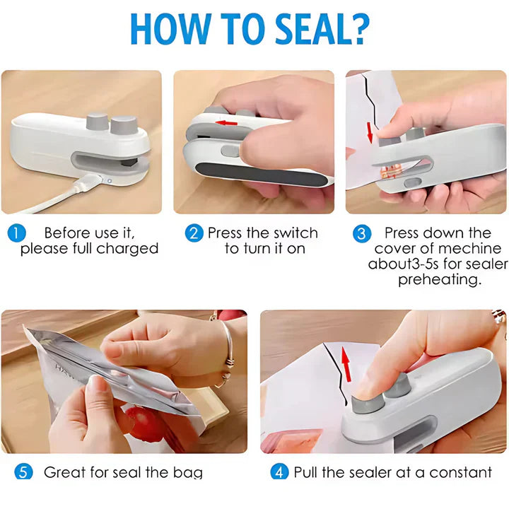 Portable USB Handheld Bag Sealer