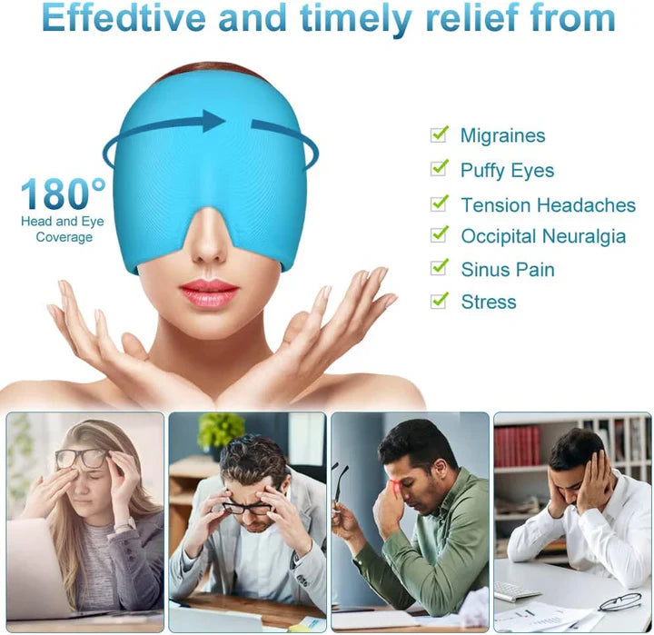 Headache and migraine Relief Cap Hot & Cold Therapy Cap