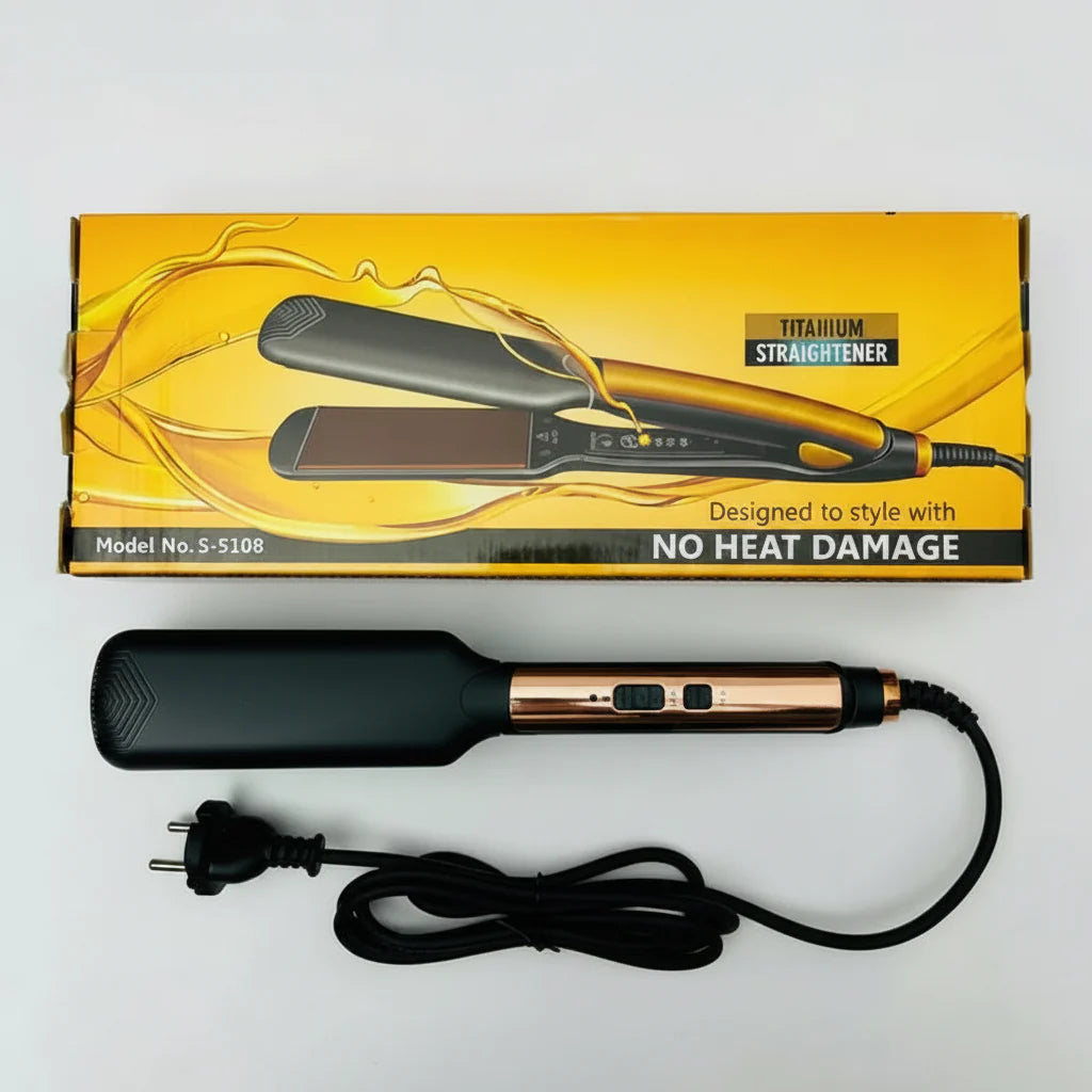 Titanium Hair Straightener – Model S-5108 | No Heat Damage