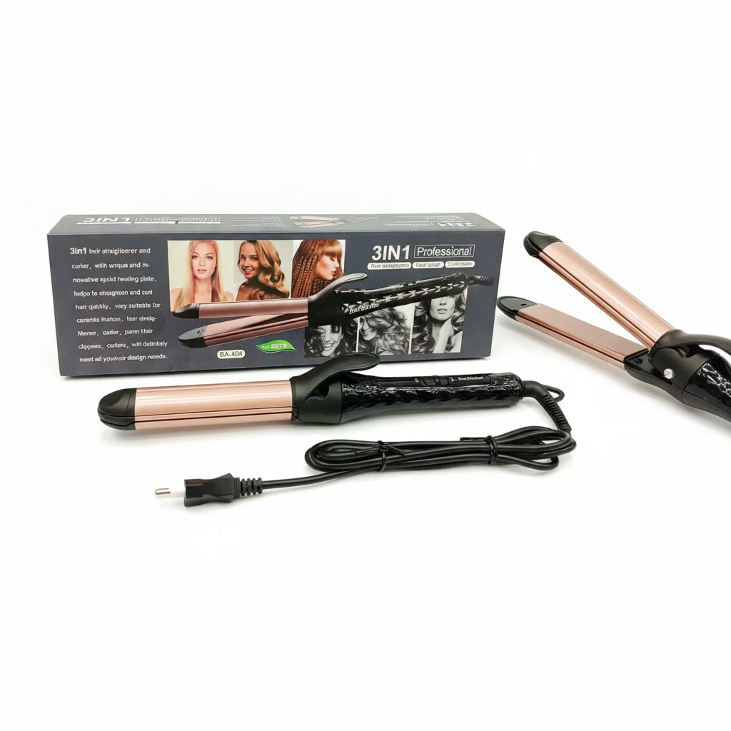 Barbieliss 3in1 Hair Straightener + Roller * Crimper 980Heat