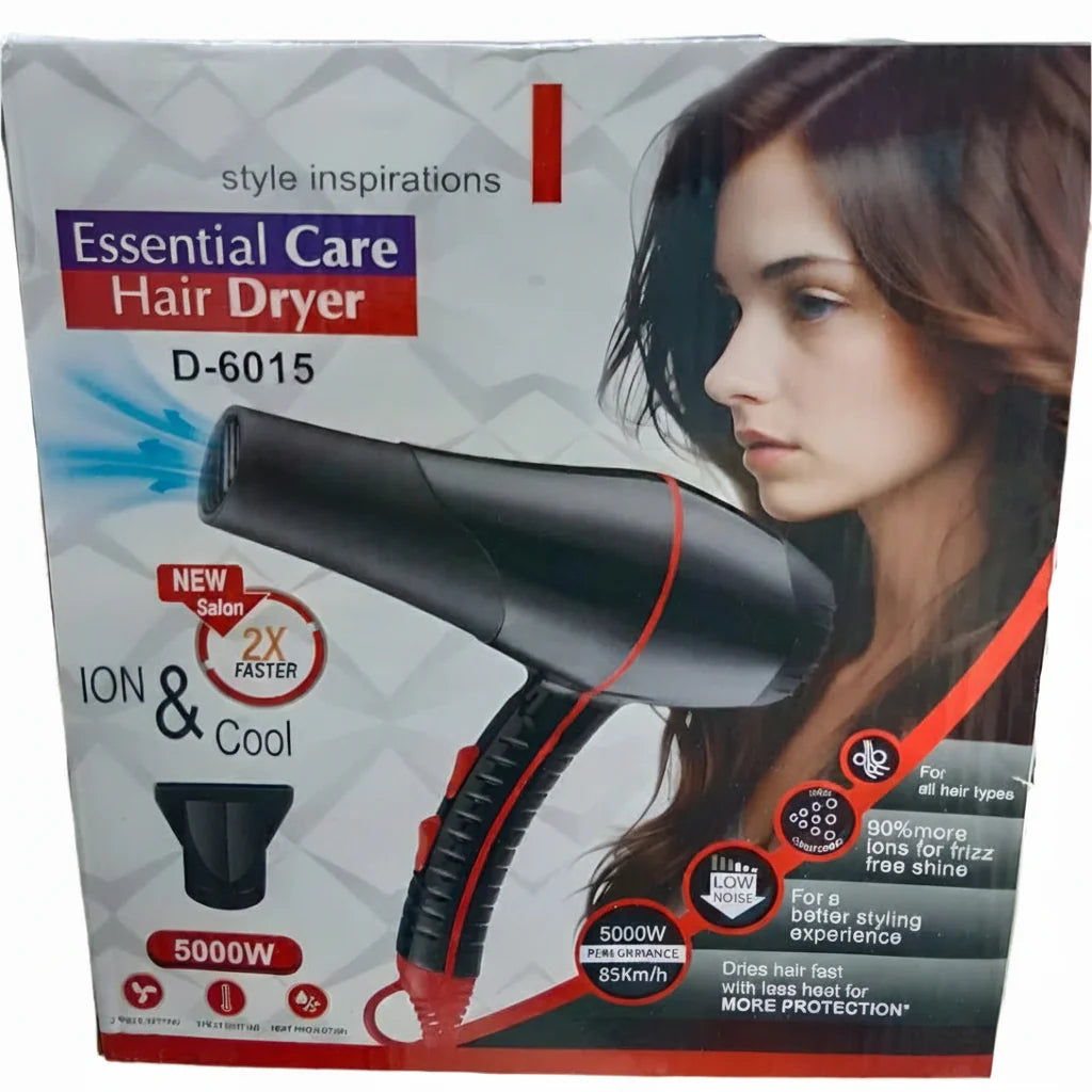 Hair Dryer D-6015 – Powerful Drying and Precision Styling