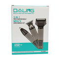 Daling Multi-Function Grooming Kit 3 in 1 Rechargeable Hair Clipper DL-9267