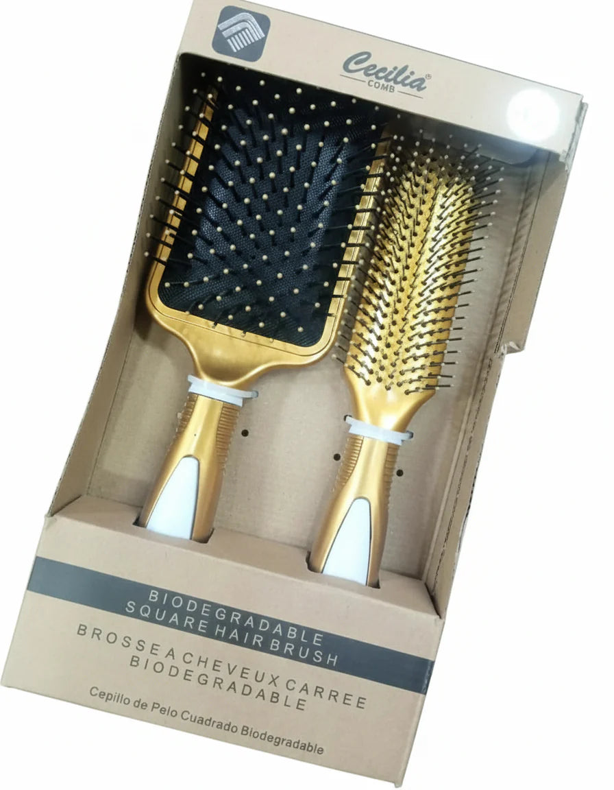 CECILIA 2pcs Hair Brush Set