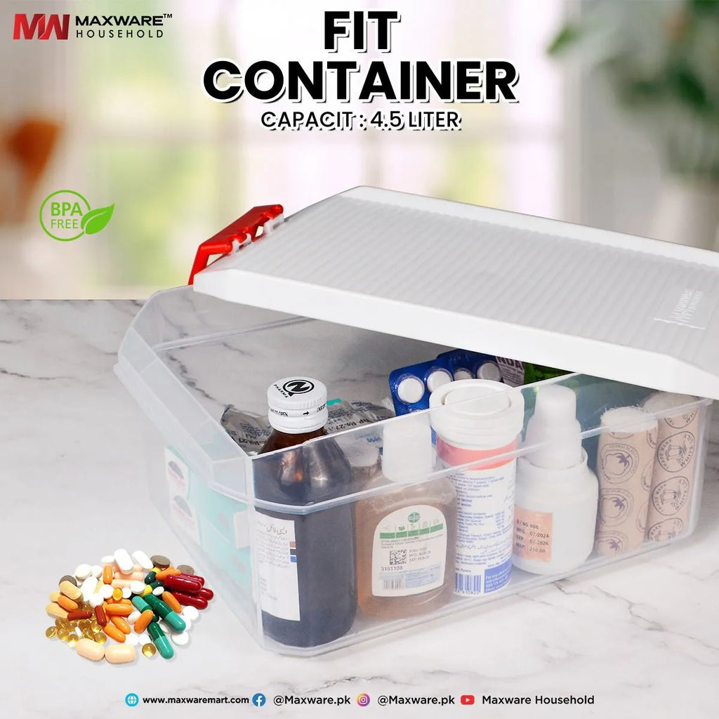 Maxware Household Fit Container - 4.5ltr