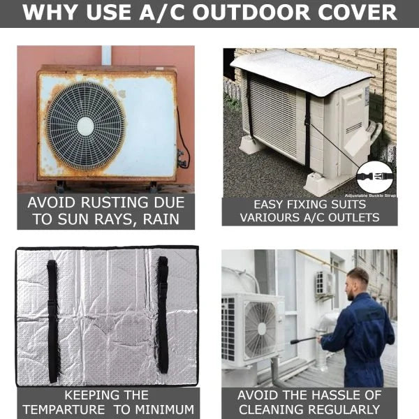 AC Outdoor Unit Cover – Waterproof & Heat Insulation Protector