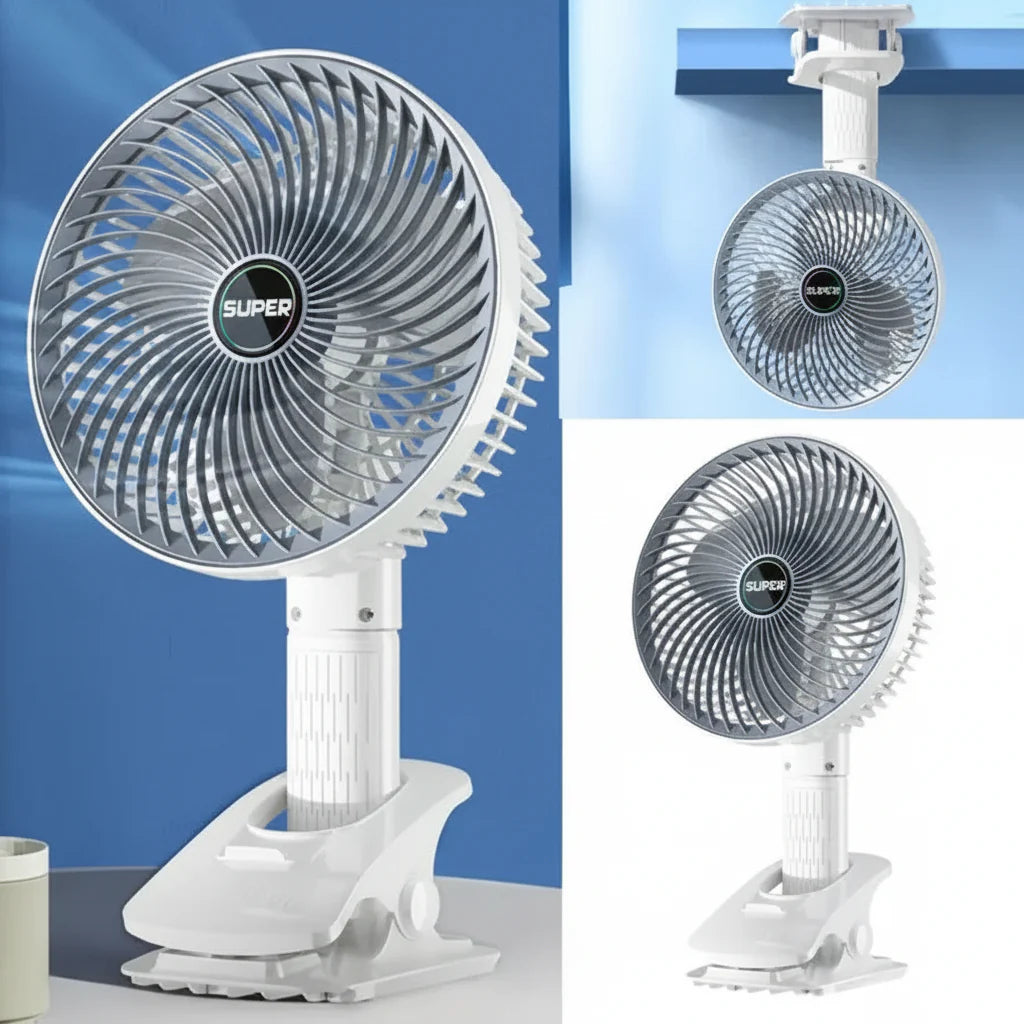 New Portable 3 Gears Rechargeable Desktop Fan