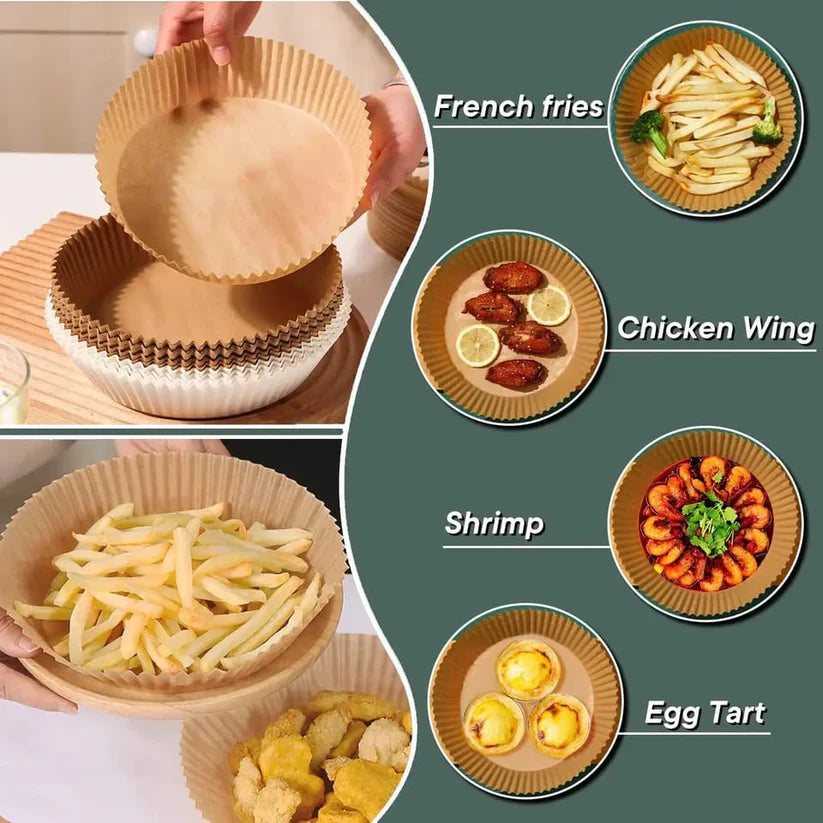 Air Fryer Baking Paper - 50Pcs