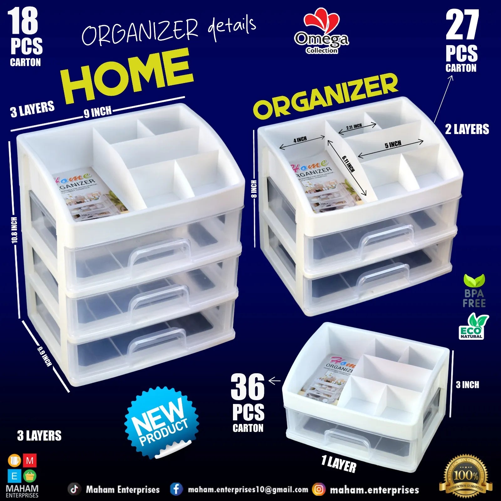 New Home Organizer Multi Purpose Rack 3 Layers