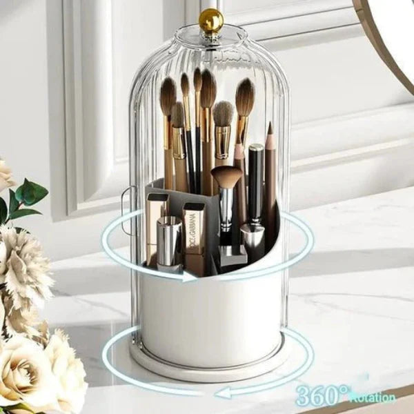 360° Rotating Dustproof Cosmetic Organizer