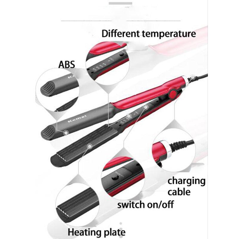 Kemei Hair Crimper – Deep Wave & Volume Styling Tool
