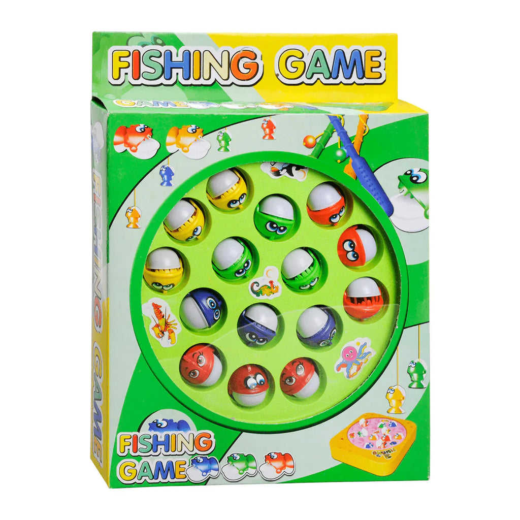 Battery-Operated Rotating Fishing Game Toy for Kids & Toddlers - 15 Fish