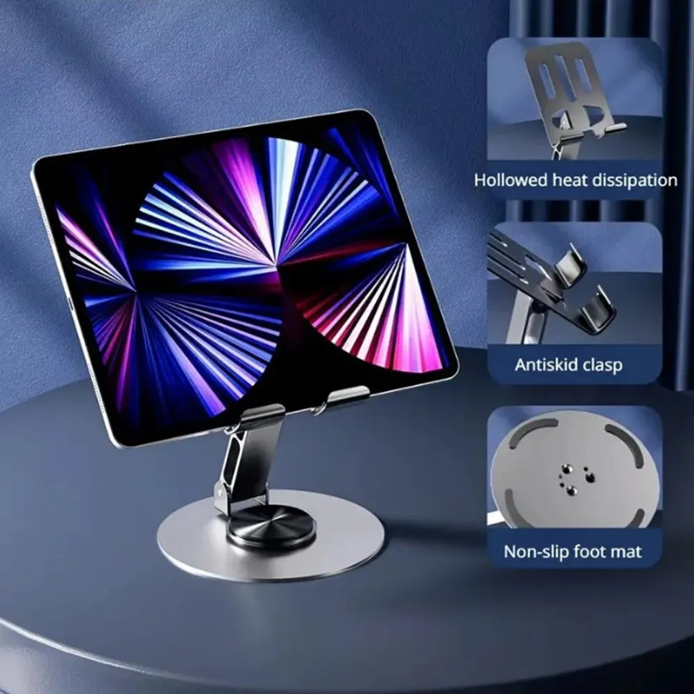 Full Metal Mobile Phone Stand 360° Rotating Aluminum Alloy