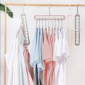 9 Hole Space Saving Hanger Multi-Function Rotatable Hanger - Pack Of 5