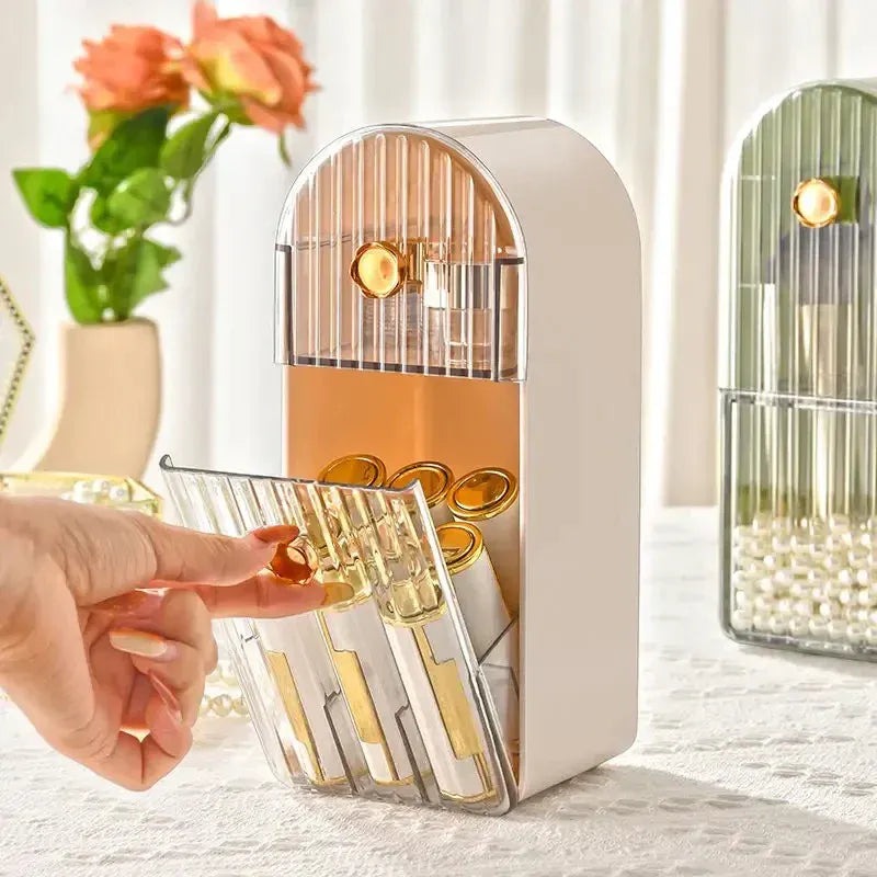 Creative Multi-grid Dressing Table Lipstick Jewellery and Brush Storage Box