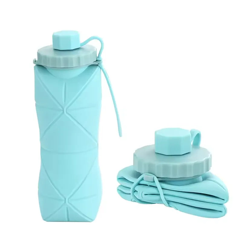 Silicone Folding Portable Reusable Bottle - 600ml