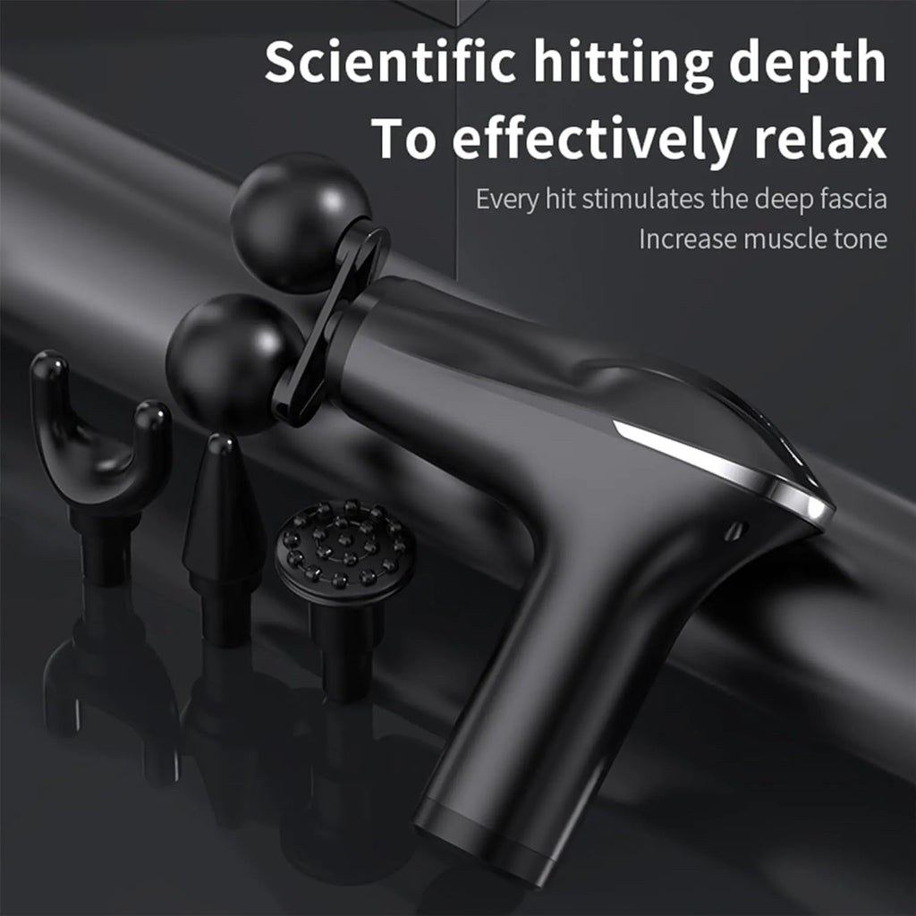 Massage Gun Electric 5 in 1 Double-Headed Electric Massager Gun Full Body Massager