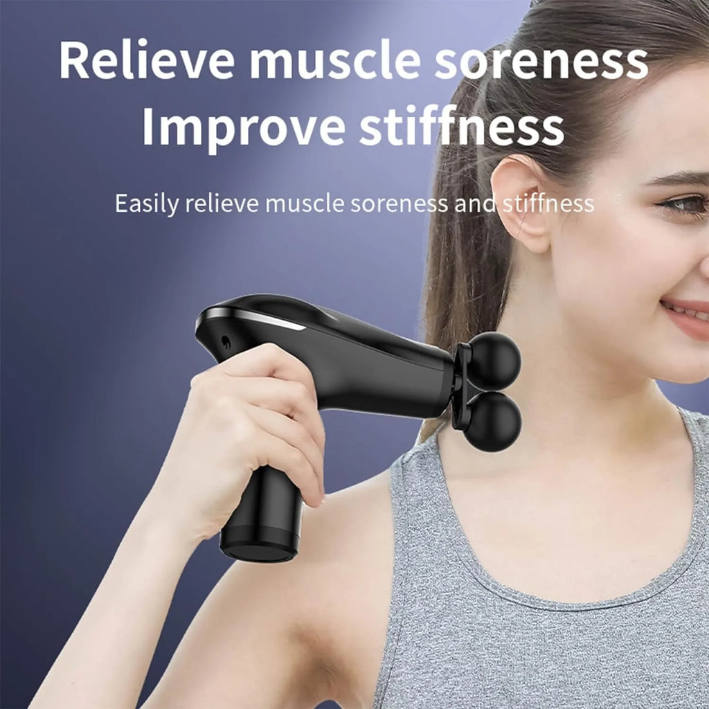 Massage Gun Electric 5 in 1 Double-Headed Electric Massager Gun Full Body Massager