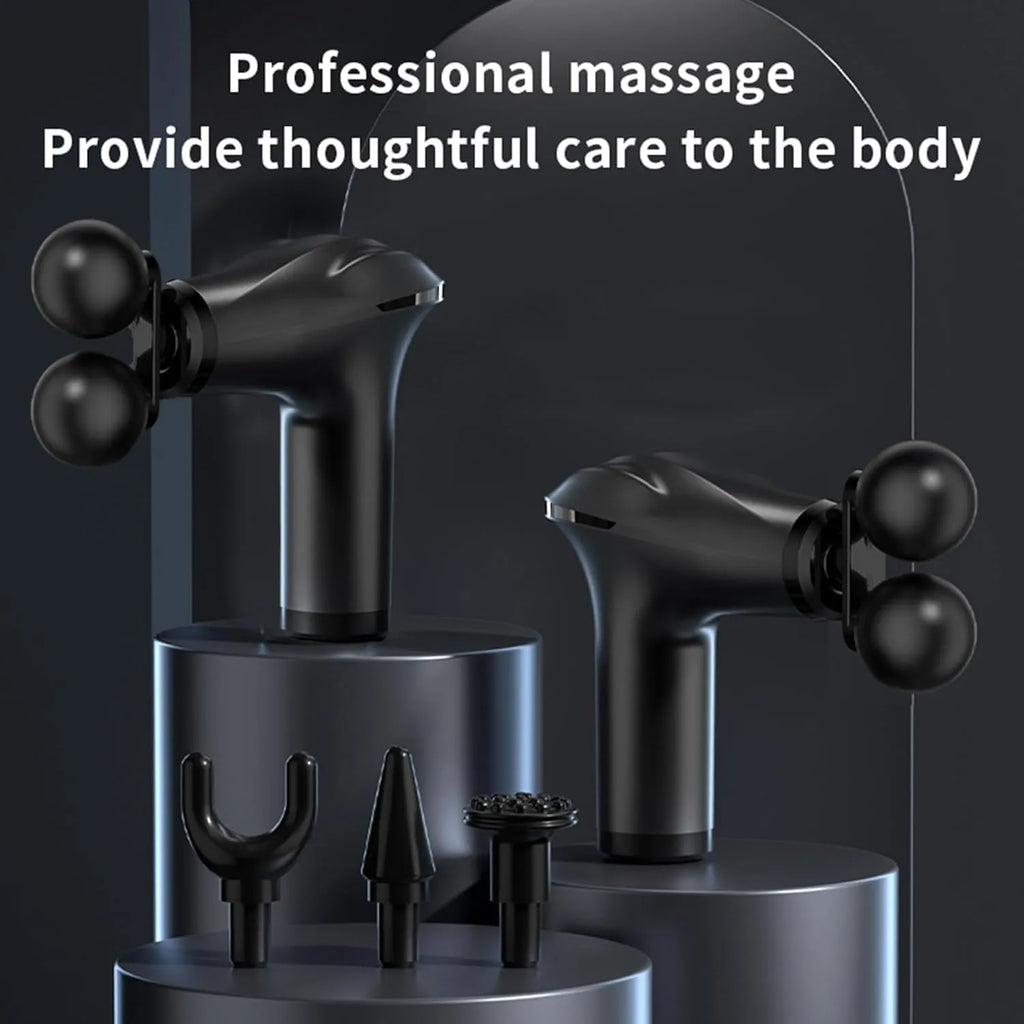 Massage Gun Electric 5 in 1 Double-Headed Electric Massager Gun Full Body Massager