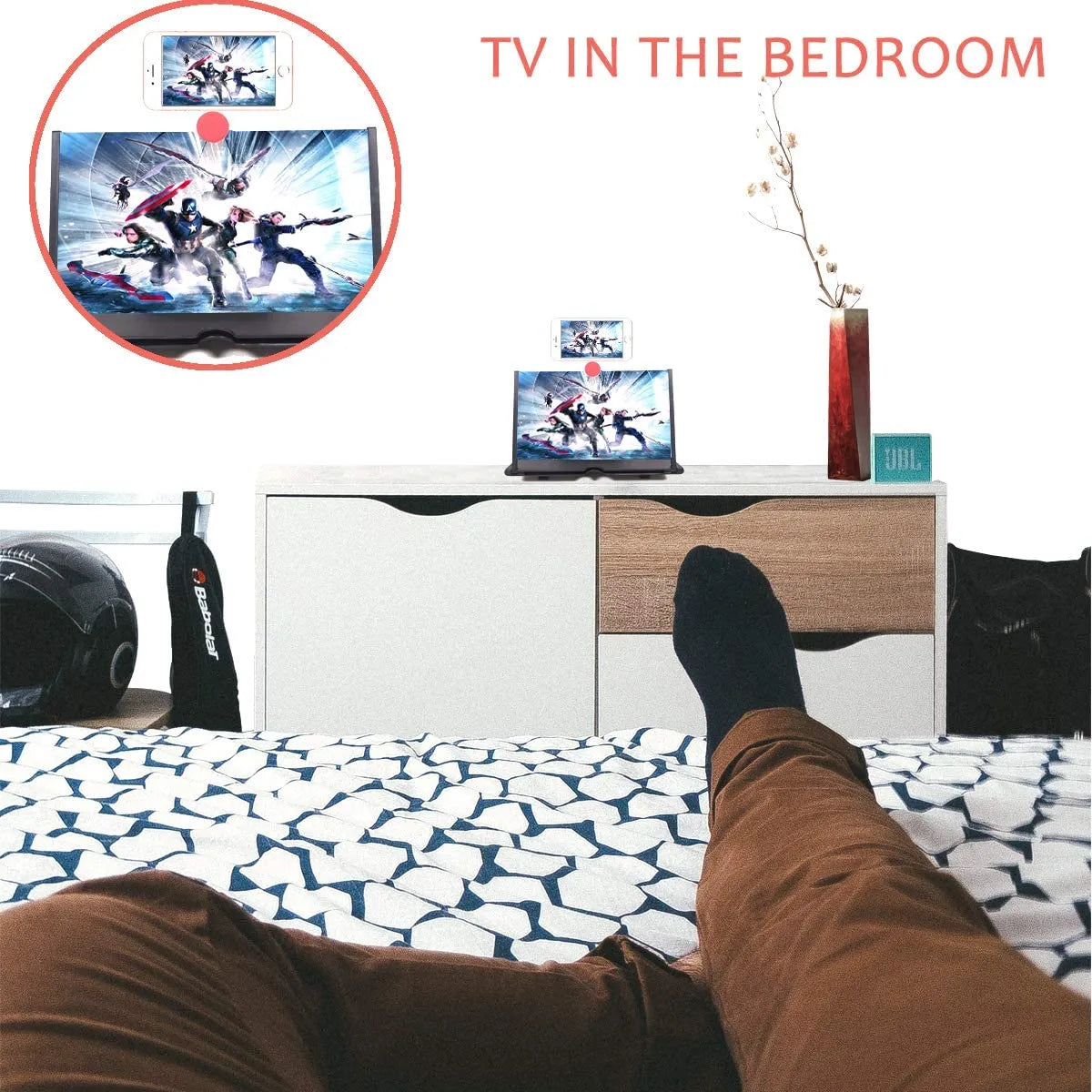 HD Mobile Phone Magnifier Projector Screen