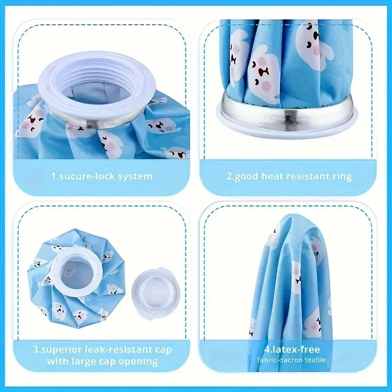 Reusable hot and cold compress ice bag