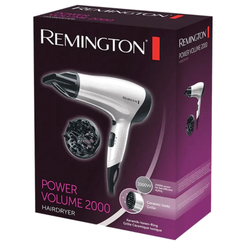 Remington D3015 Hair Dryer Power Volume 2000w