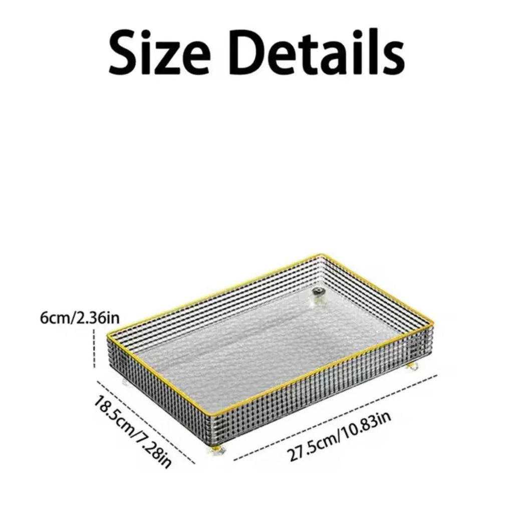 Multipurpose Transparent cosmetics storage Tray
