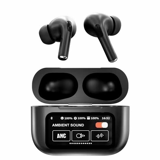 A9 PRO ANC/ENC Wireless AirPods with Smart Display & Touch Control