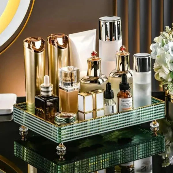 Multipurpose Transparent cosmetics storage Tray