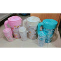 Lavenna Collection Plastic Water Jug & Glass Sets