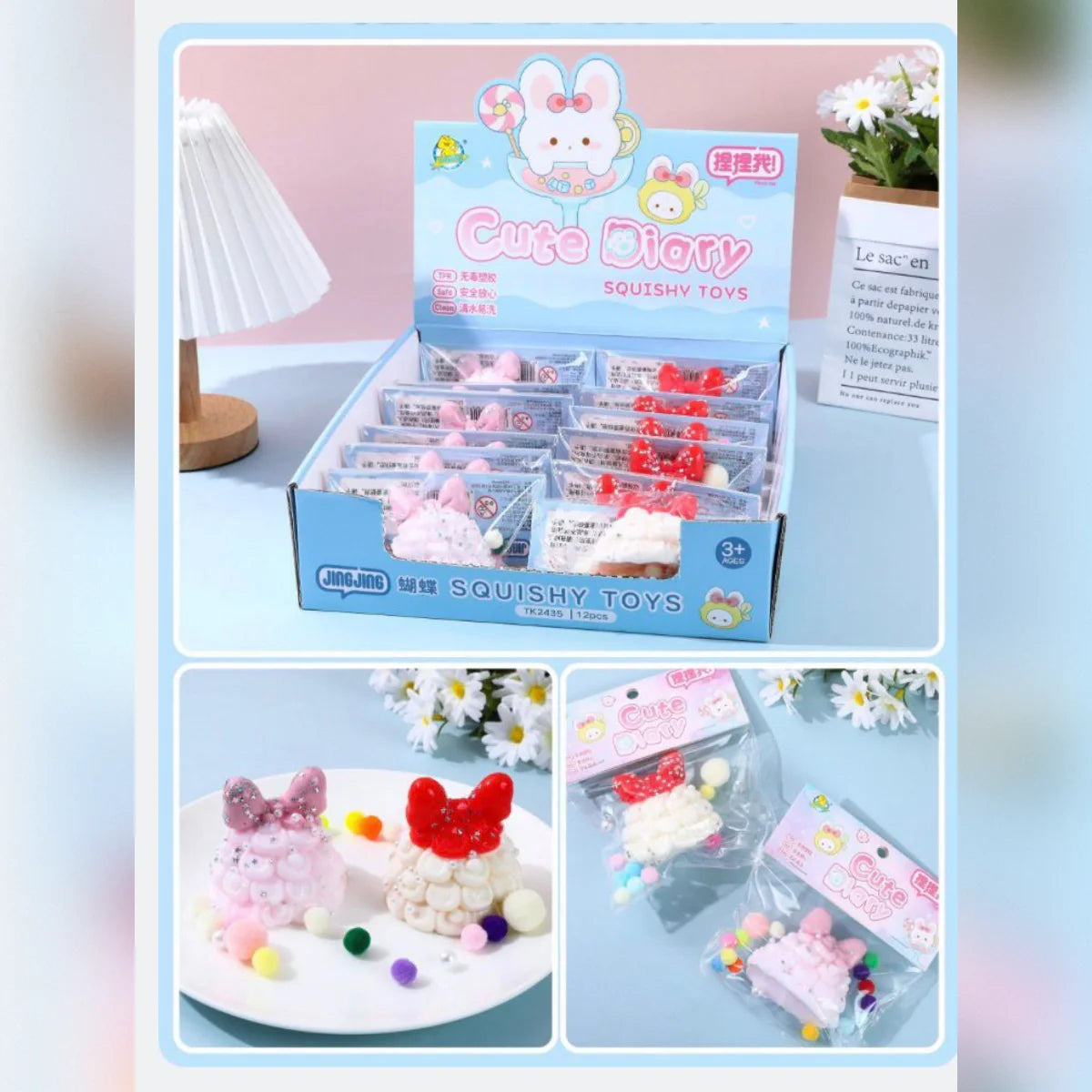 JINGJING Cute Diary Squishy Toy – Each